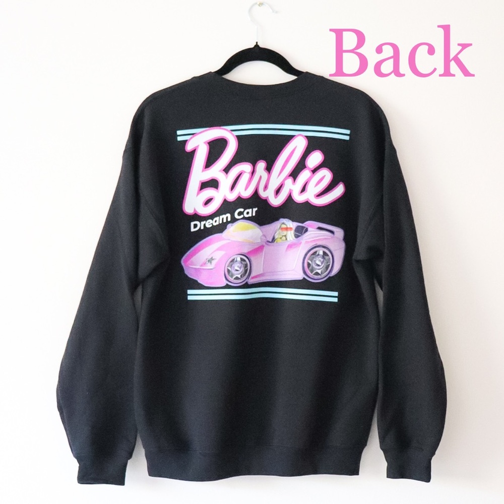 Barbie Dream Car Sweatshirt, Men Size Medium. Black .